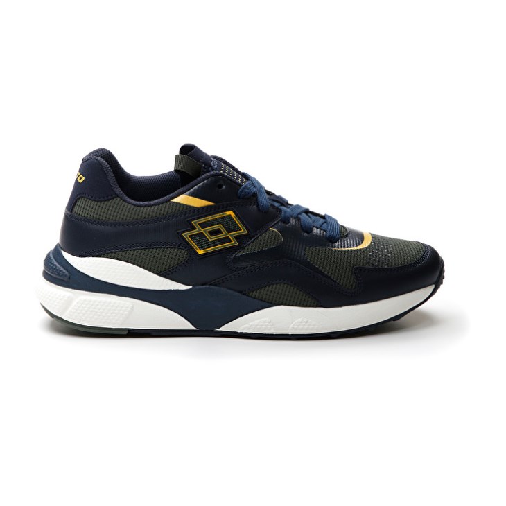 Zapatillas Lotto Sirius '95 AMF Hombre Azules Oscuro Verde Oscuro Doradas | MY482958R3