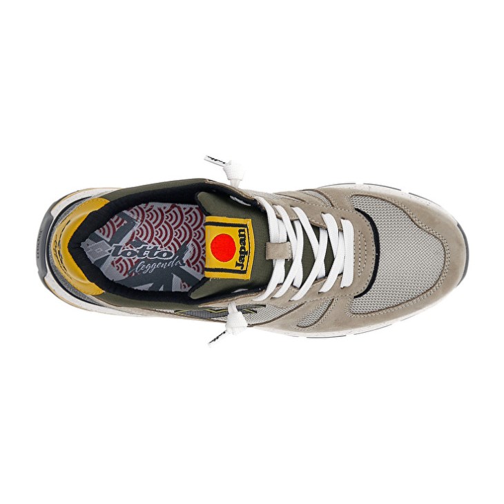 Zapatillas Lotto Tokyo Shibuya Hombre Beige Verde Oliva | LE311051X7