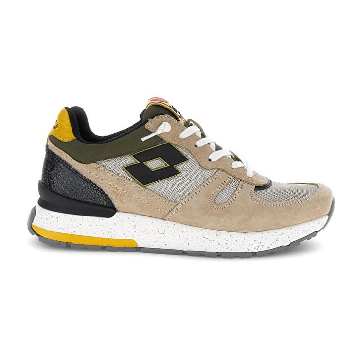 Zapatillas Lotto Tokyo Shibuya Hombre Beige Verde Oliva | LE311051X7