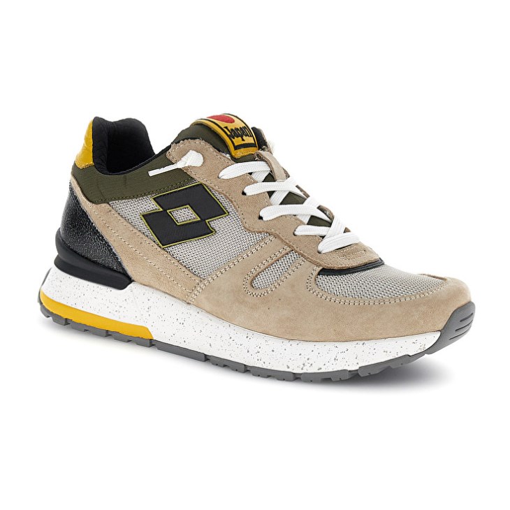 Zapatillas Lotto Tokyo Shibuya Hombre Beige Verde Oliva | LE311051X7