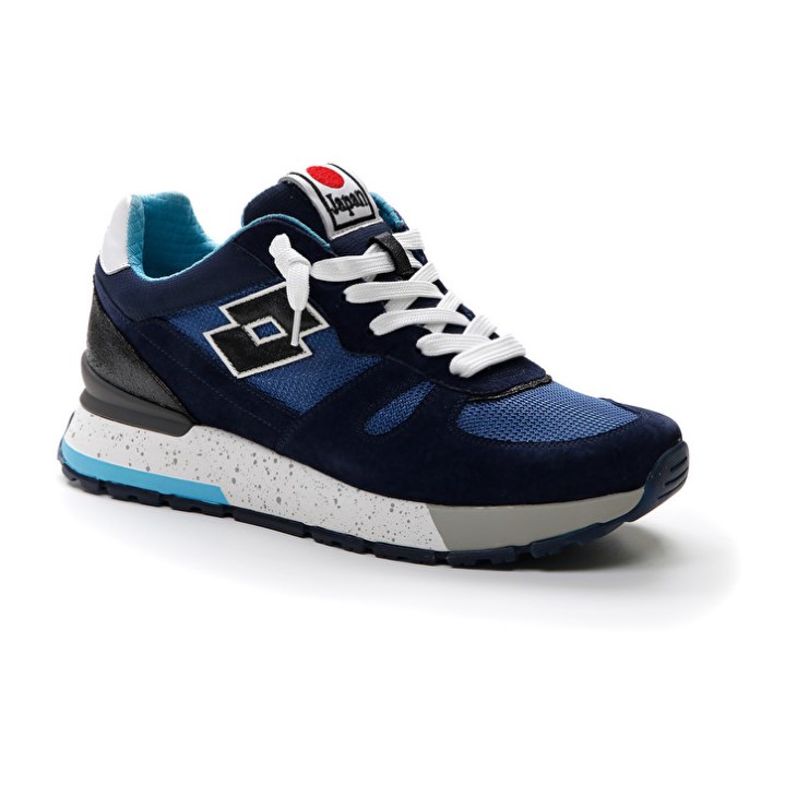 Zapatillas Lotto Tokyo Shibuya NET Hombre Azules Negras Azules | JO672487S3