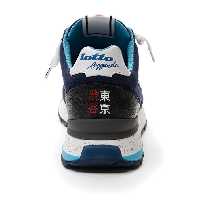 Zapatillas Lotto Tokyo Shibuya NET Hombre Azules Negras Azules | JO672487S3