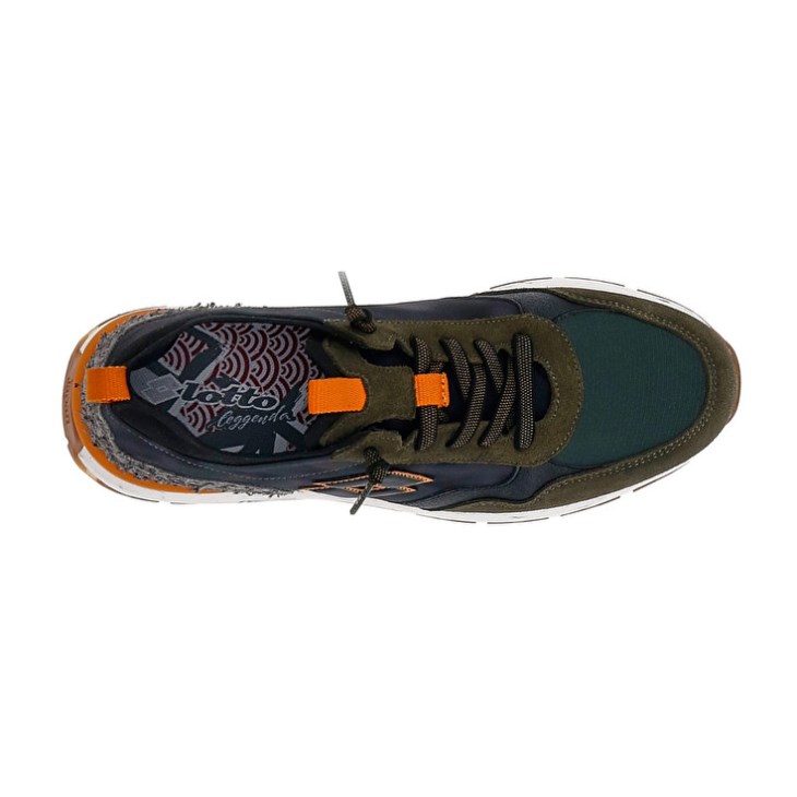 Zapatillas Lotto Tokyo Shibuya Tie Dye Hombre Verde Oliva Oscuro Negras Verde | EP733873L8