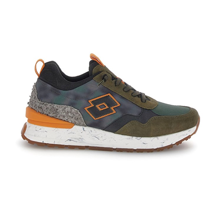 Zapatillas Lotto Tokyo Shibuya Tie Dye Hombre Verde Oliva Oscuro Negras Verde | EP733873L8
