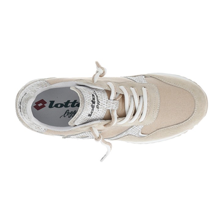 Zapatillas Lotto Tokyo Wedge II Shiny W Mujer Blancas Doradas | WY185098W7
