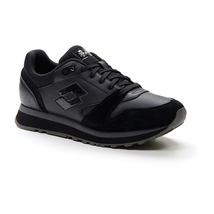 Zapatillas Lotto Trainer Wedge III W Mujer Negras | VB368536R1