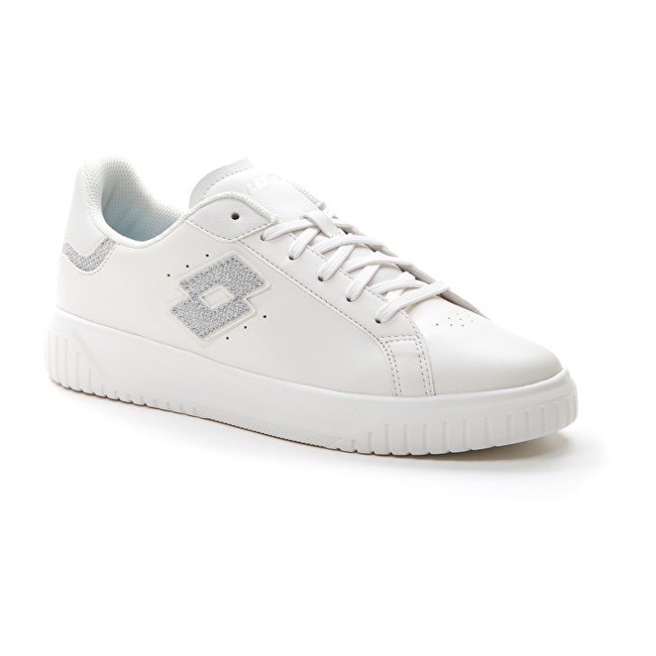 Zapatillas Lotto Venus AMF II Glitter W Mujer Blancas Plateadas | LA726912X4