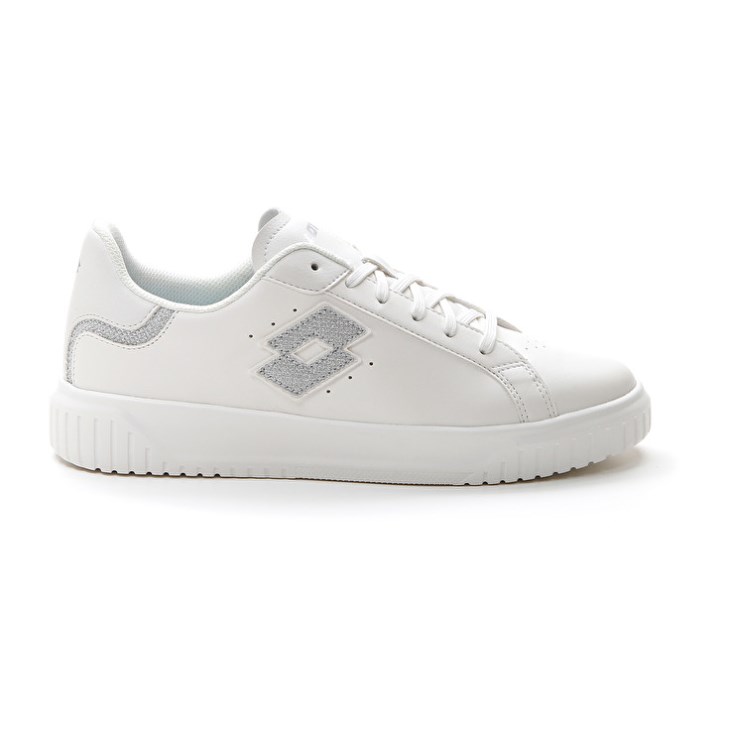Zapatillas Lotto Venus AMF II Glitter W Mujer Blancas Plateadas | LA726912X4
