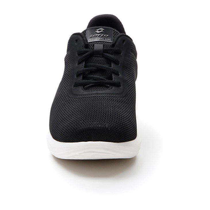 Zapatillas Lotto Verso AMF 1 Hombre Negras Blancas | VE127282K6
