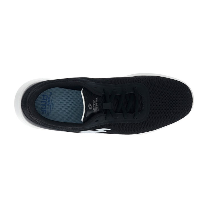 Zapatillas Lotto Verso AMF 1 Hombre Negras Blancas | VE127282K6