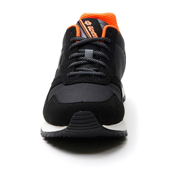Zapatillas Running Lotto Runner '95 AMF Hombre Negras Gris | EK239863A5