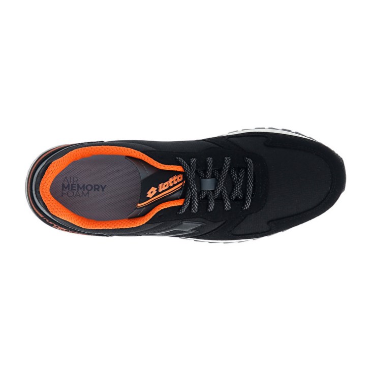 Zapatillas Running Lotto Runner '95 AMF Hombre Negras Gris | EK239863A5