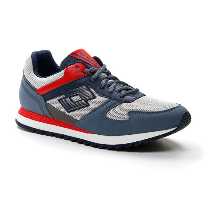 Zapatillas Running Lotto Runner Plus '95 AMF V Hombre Gris Azules Azules | VT287998M6