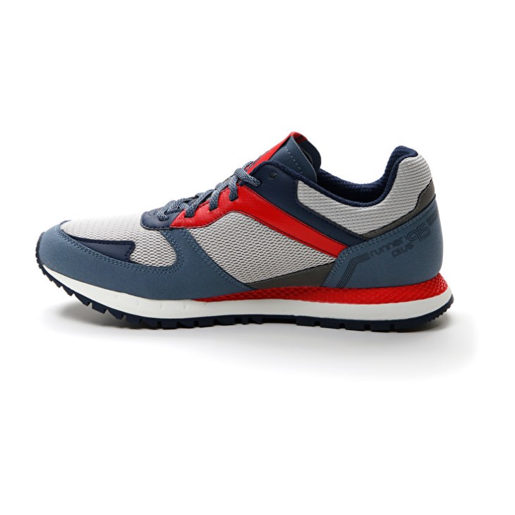 Zapatillas Running Lotto Runner Plus '95 AMF V Hombre Gris Azules Azules | VT287998M6