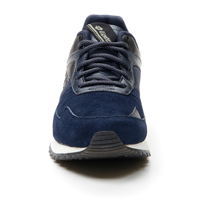 Zapatillas Running Lotto Runner Plus '95 IV SUE Hombre Azules Oscuro Negras | NU582188S0