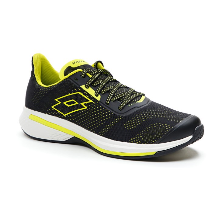 Zapatillas Running Lotto Speedevo 100 Hombre Negras Verde | RR541724Q5