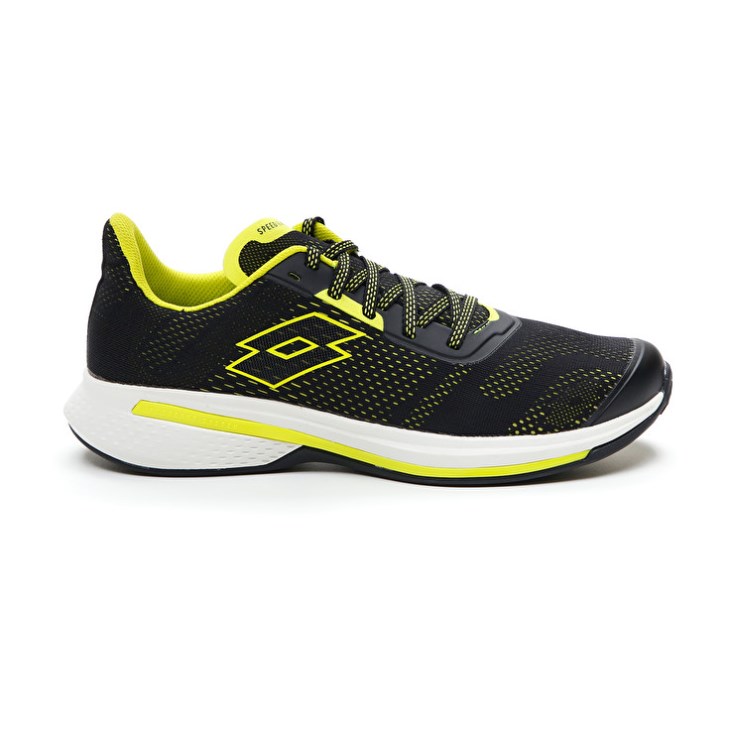 Zapatillas Running Lotto Speedevo 100 Hombre Negras Verde | RR541724Q5