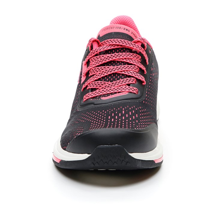 Zapatillas Running Lotto Speedevo 100 W Mujer Negras Coral | IV164196J8