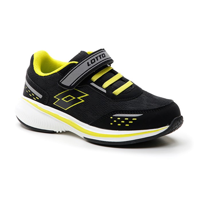 Zapatillas Running Lotto Speedevo 600 AMF CL S Niños Negras Gris Verde | YV520882B5