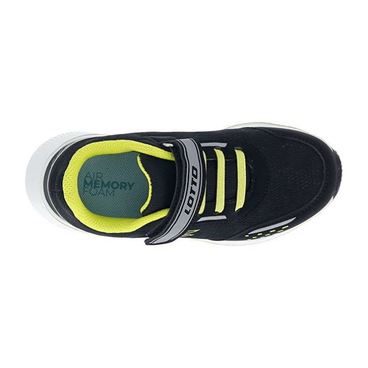 Zapatillas Running Lotto Speedevo 600 AMF CL S Niños Negras Gris Verde | YV520882B5