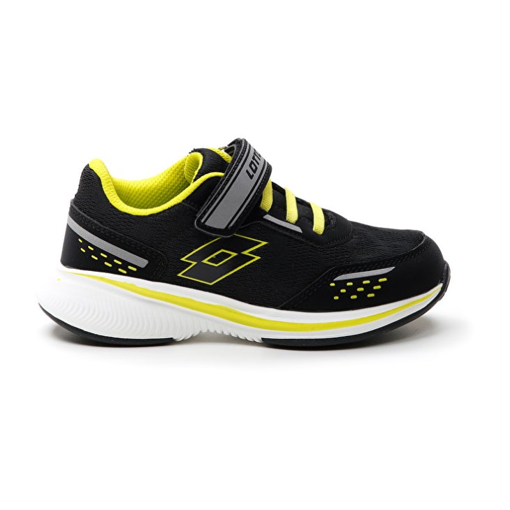 Zapatillas Running Lotto Speedevo 600 AMF CL S Niños Negras Gris Verde | YV520882B5