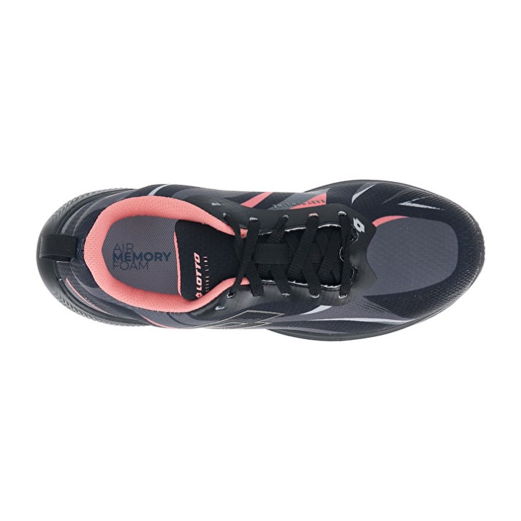 Zapatillas Running Lotto Speedevo 600 III W Mujer Negras Coral | CL271067C3