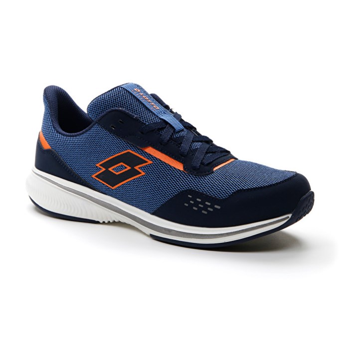 Zapatillas Running Lotto Speedevo 600 II Hombre Azules Naranjas | RG360226H6