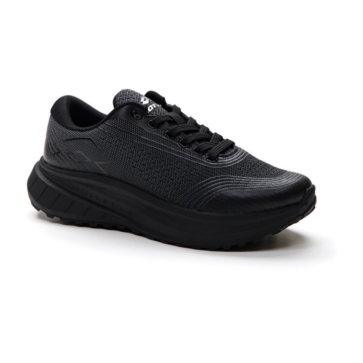 Zapatillas Running Lotto Speedride 400 W Mujer Negras Gris | OI775297E2