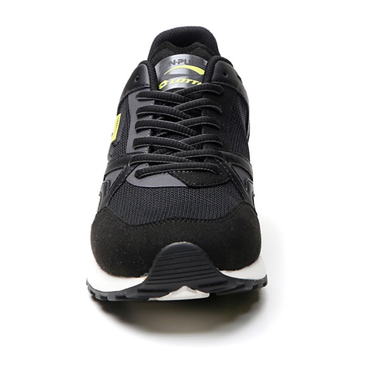 Zapatillas Running Lotto Synpulse '93 II AMF Hombre Negras Verde Gris | WW420842Q0