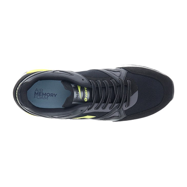 Zapatillas Running Lotto Synpulse '93 II AMF Hombre Negras Verde Gris | WW420842Q0