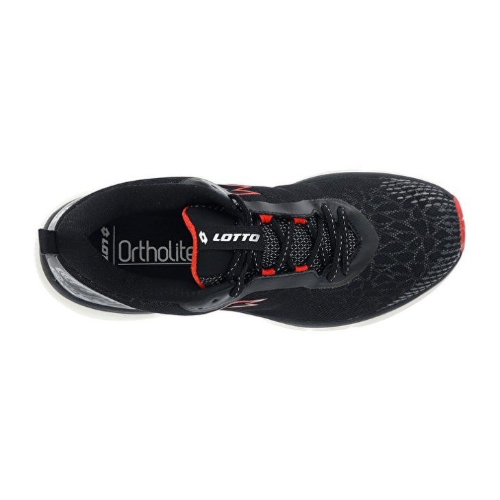 Zapatillas Running Lotto Volata Hyperpulse 100 Hombre Negras Rojas | VM174227D6
