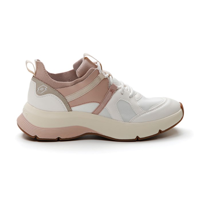 Zapatillas Tenis Lotto Antares 1 AMF W Mujer Blancas Rosas | LE589798M3