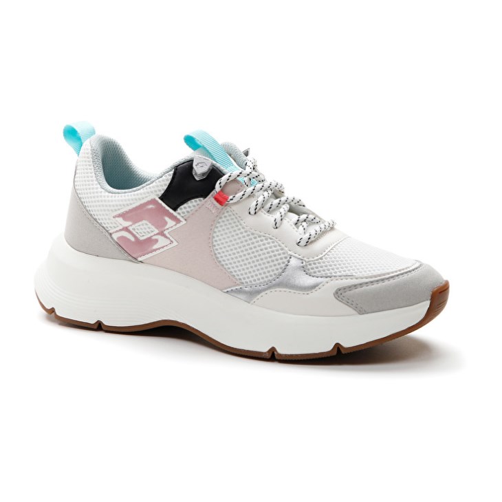 Zapatillas Tenis Lotto Antares AMF W Mujer Blancas Gris | BJ097639H6