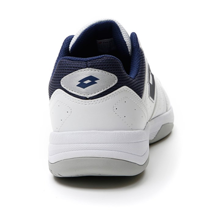 Zapatillas Tenis Lotto Court Logo AMF XIX Hombre Blancas Azules | VJ966186N9