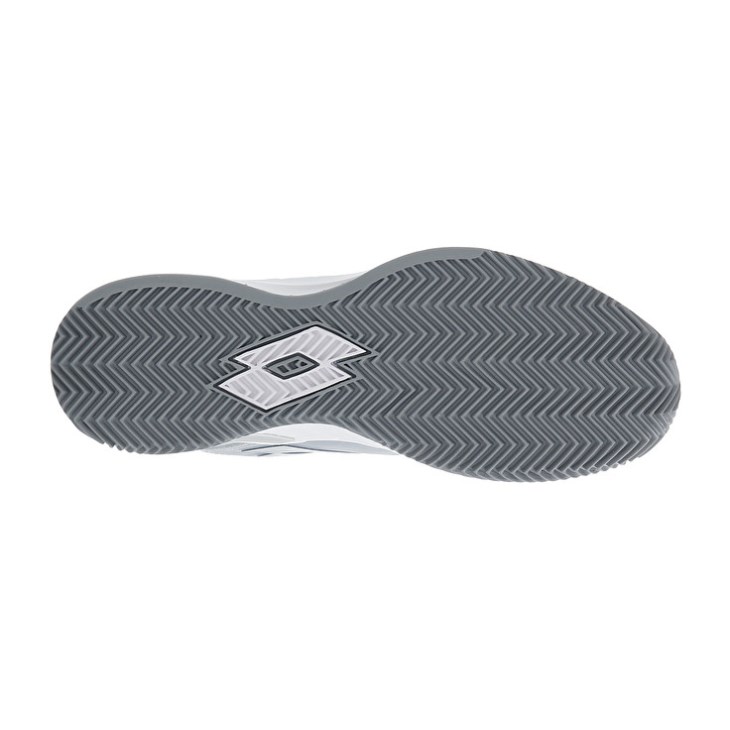 Zapatillas Tenis Lotto Mirage 100 CLY Hombre Blancas Gris Oscuro Plateadas | DV425562M1