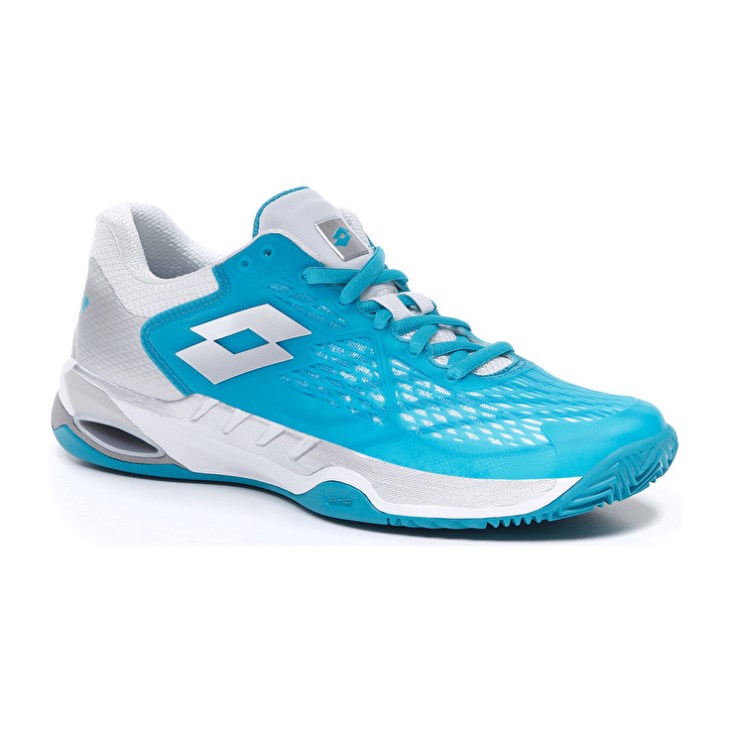 Zapatillas Tenis Lotto Mirage 100 CLY W Mujer Azules Blancas Plateadas | QP478817X5