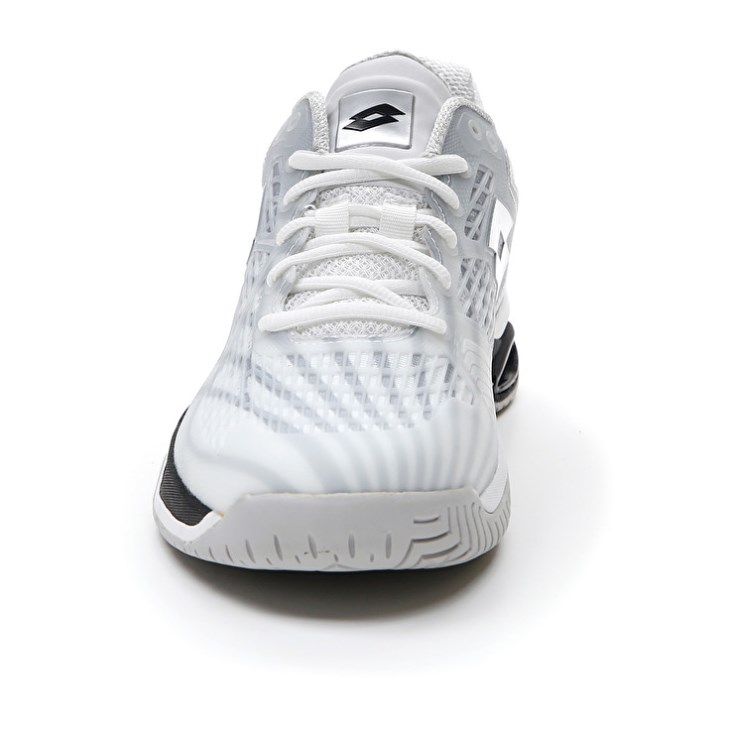 Zapatillas Tenis Lotto Mirage 100 SPD Hombre Blancas Negras Plateadas | TA138053P3