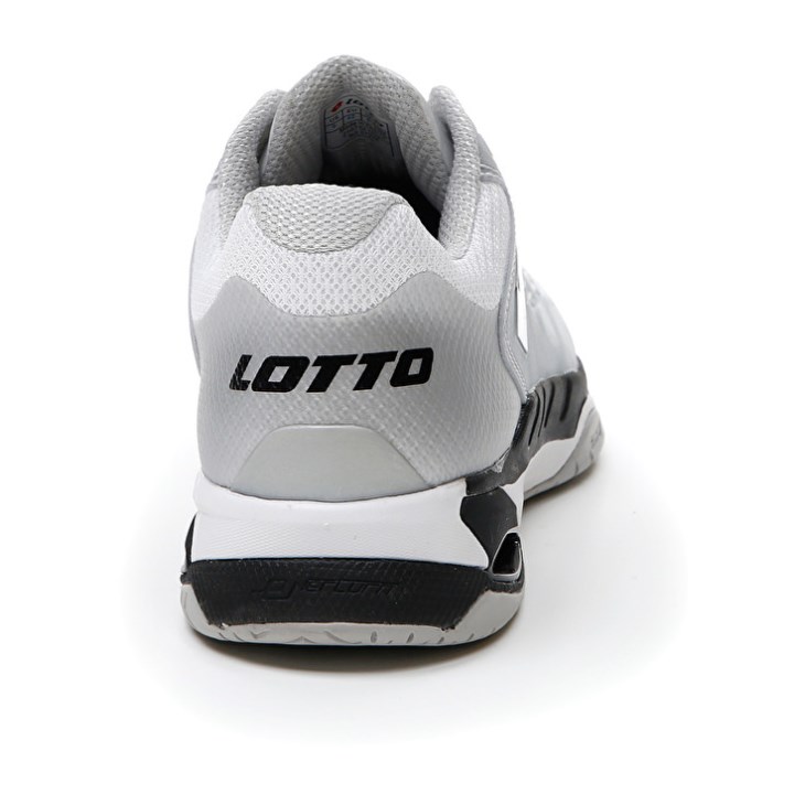 Zapatillas Tenis Lotto Mirage 100 SPD Hombre Blancas Negras Plateadas | TA138053P3
