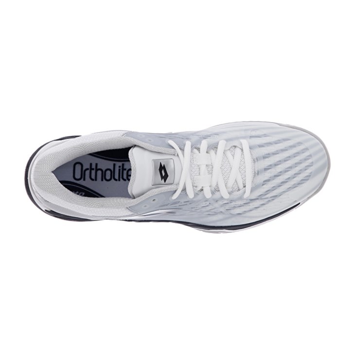 Zapatillas Tenis Lotto Mirage 100 SPD Hombre Blancas Negras Plateadas | TA138053P3