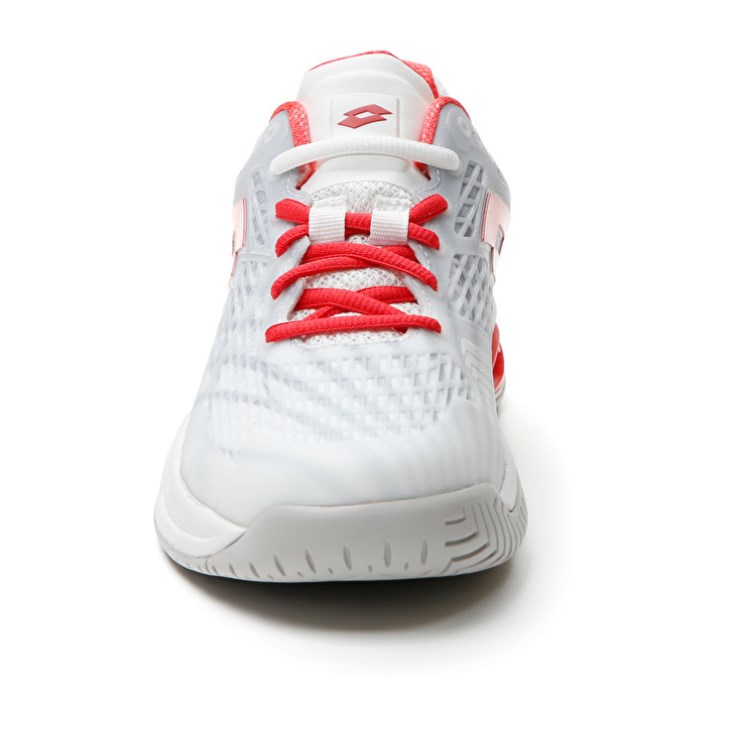 Zapatillas Tenis Lotto Mirage 100 SPD W Mujer Blancas Rojas | FU075497G7