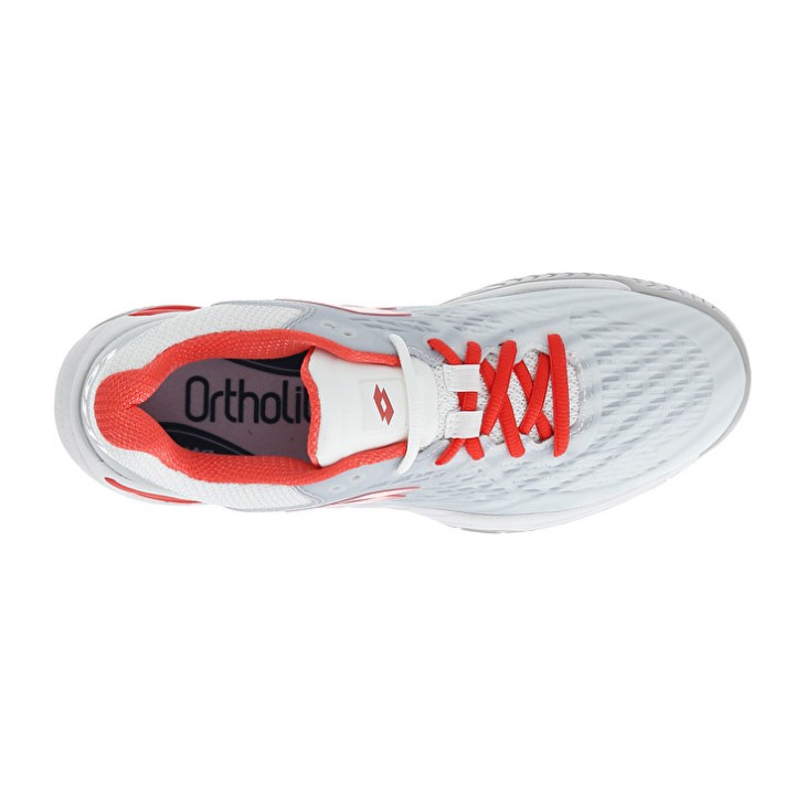 Zapatillas Tenis Lotto Mirage 100 SPD W Mujer Blancas Rojas | FU075497G7