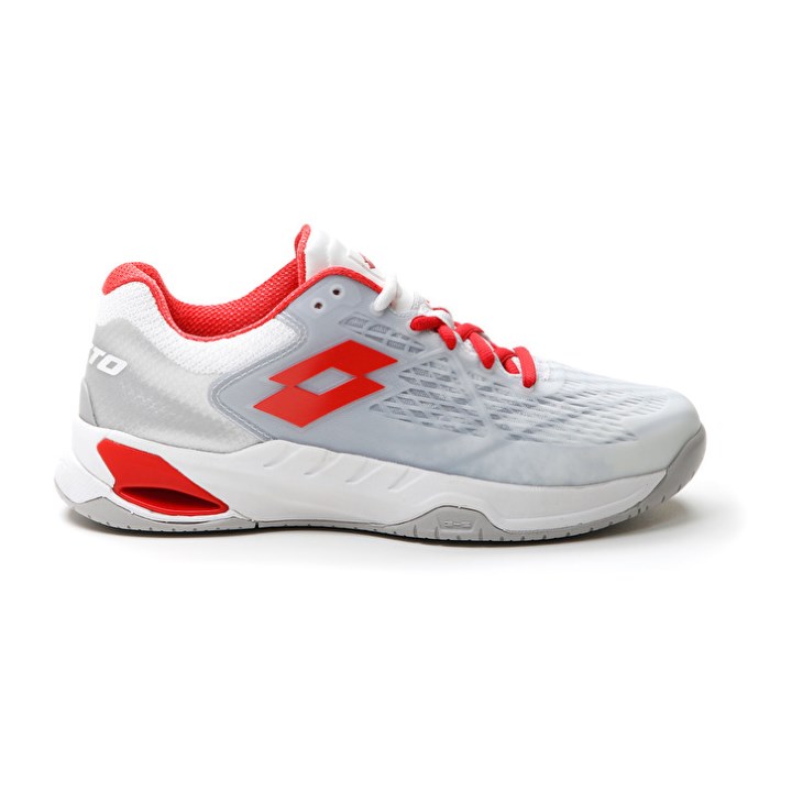 Zapatillas Tenis Lotto Mirage 100 SPD W Mujer Blancas Rojas | FU075497G7