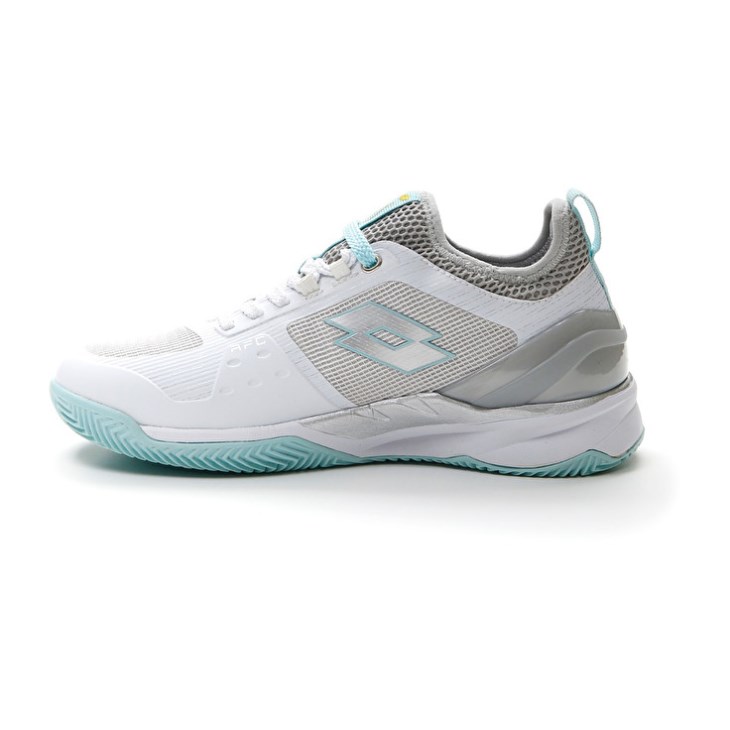 Zapatillas Tenis Lotto Mirage 200 CLY W Mujer Blancas Plateadas Azules | TK781368Y9