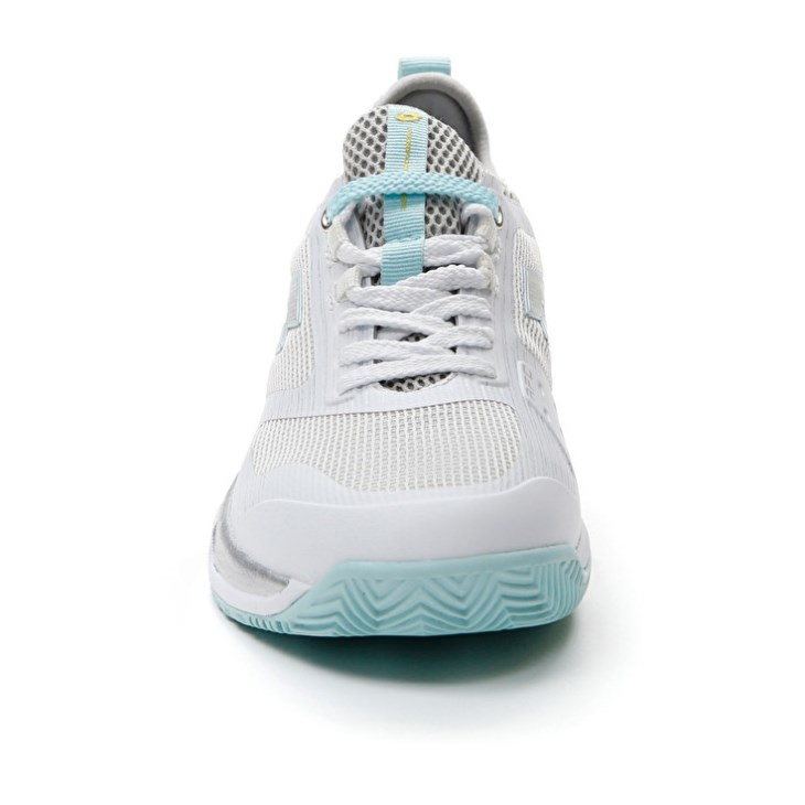 Zapatillas Tenis Lotto Mirage 200 CLY W Mujer Blancas Plateadas Azules | TK781368Y9