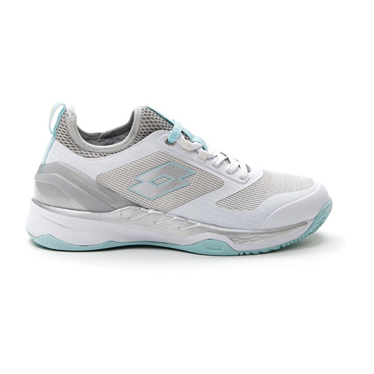 Zapatillas Tenis Lotto Mirage 200 CLY W Mujer Blancas Plateadas Azules | TK781368Y9