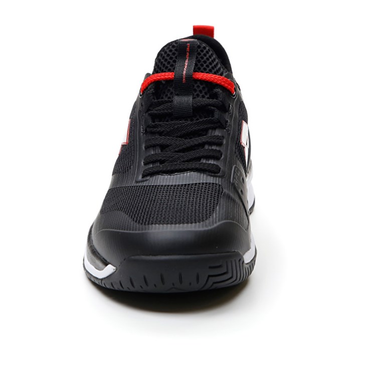 Zapatillas Tenis Lotto Mirage 200 SPD Hombre Negras Blancas Rojas | RF070247C4