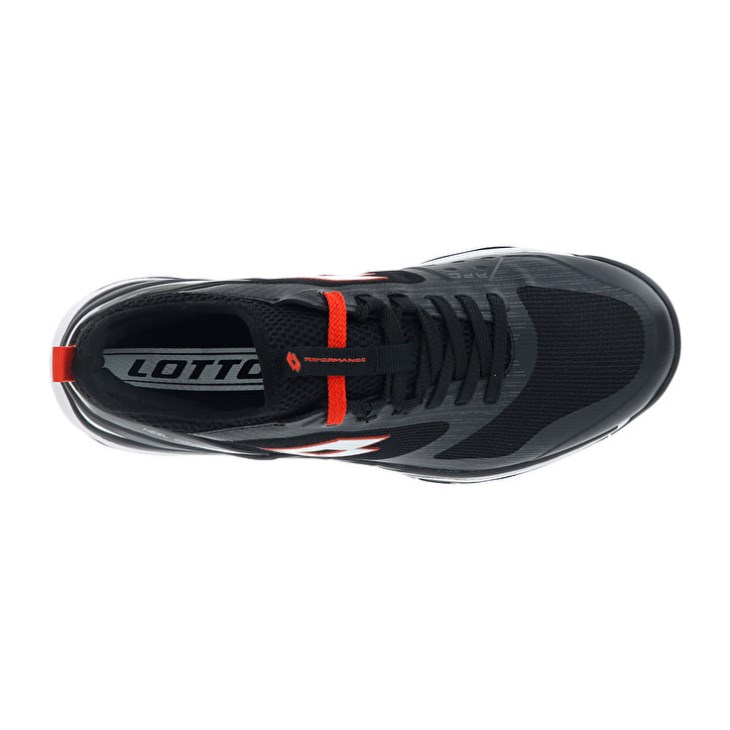 Zapatillas Tenis Lotto Mirage 200 SPD Hombre Negras Blancas Rojas | RF070247C4