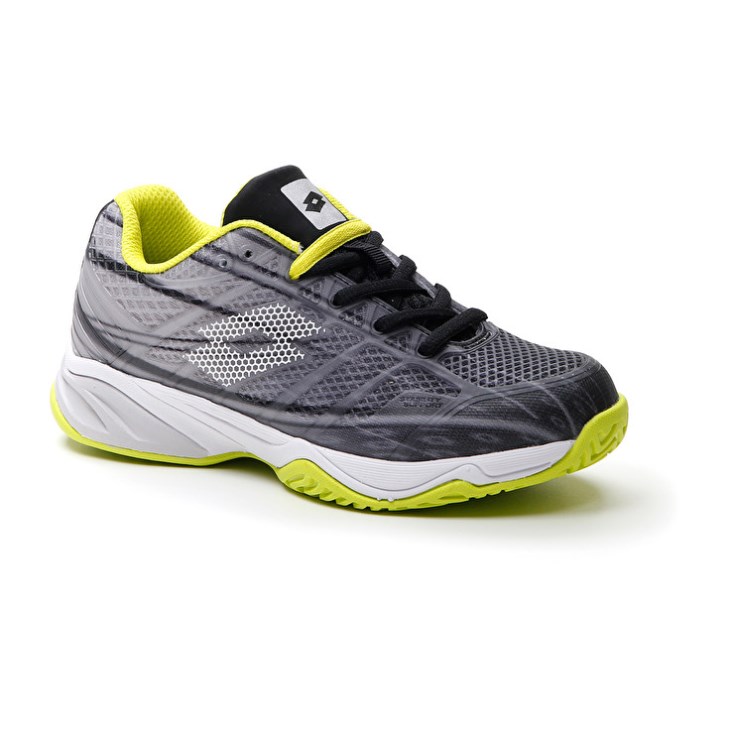 Zapatillas Tenis Lotto Mirage 300 ALR JR Niños Negras Blancas Verde | PC689518H3