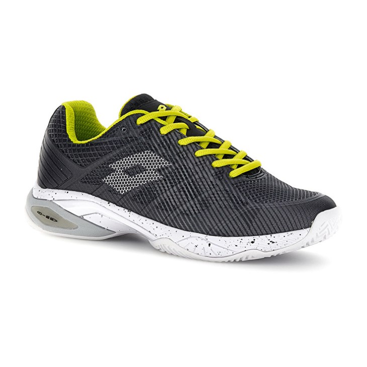 Zapatillas Tenis Lotto Mirage 300 III CLY Hombre Negras Blancas Verde | JH676647S9