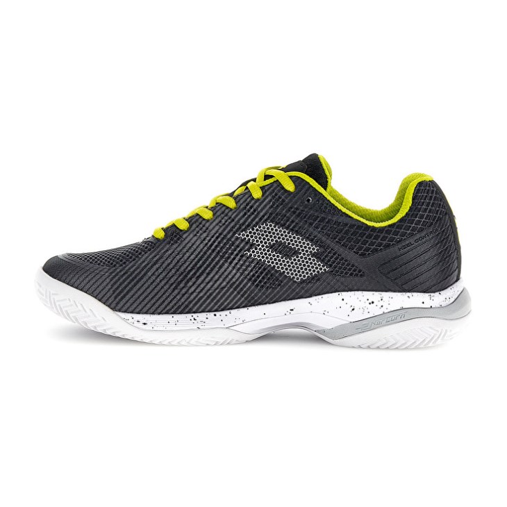 Zapatillas Tenis Lotto Mirage 300 III CLY Hombre Negras Blancas Verde | JH676647S9